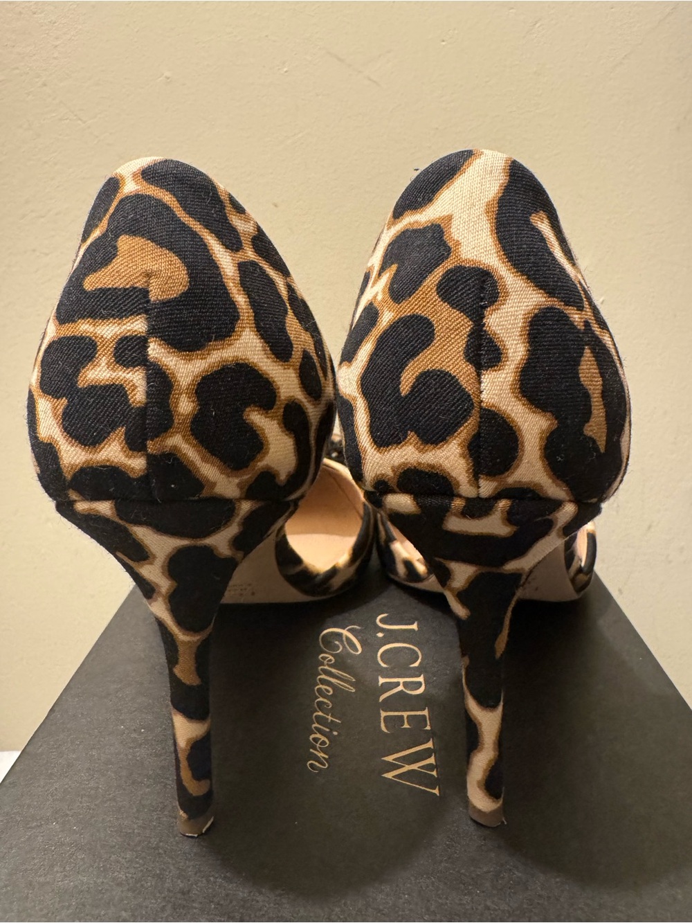J.Crew Collection Elsie Sequin Leopard d'Orsay Pumps - Size 7.5 (Like New!) - Picture 3 of 14